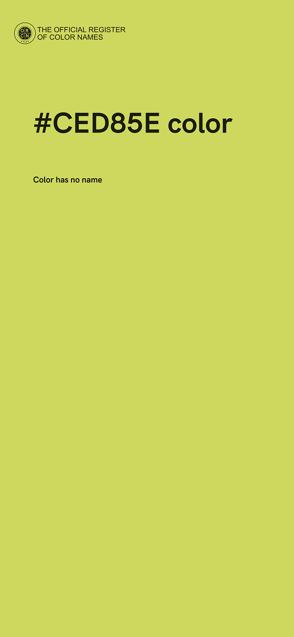 #CED85E color image