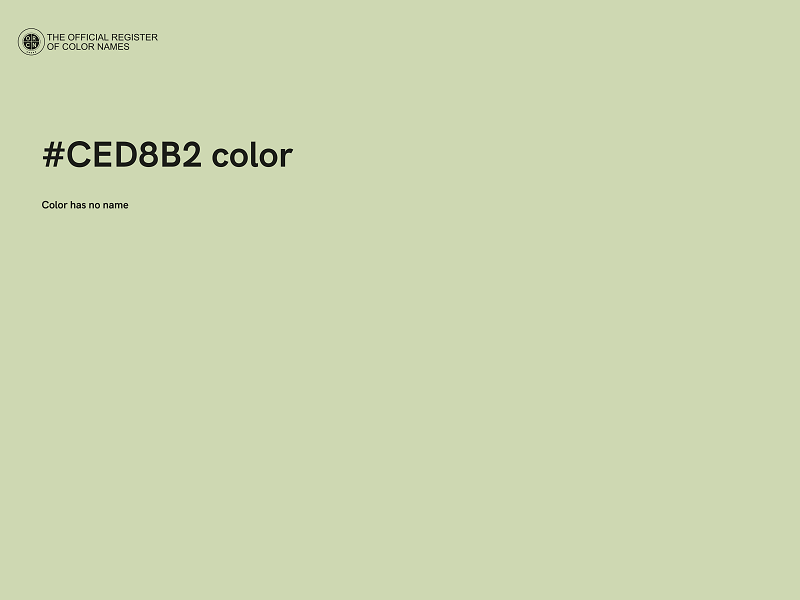 #CED8B2 color image