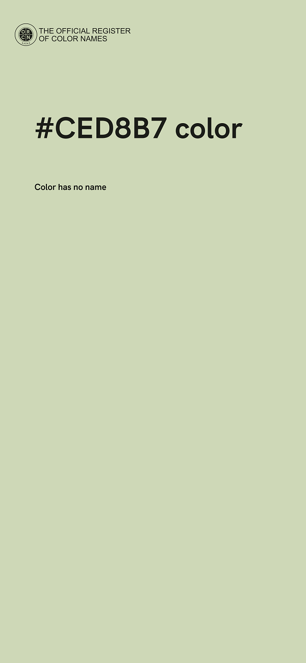 #CED8B7 color image