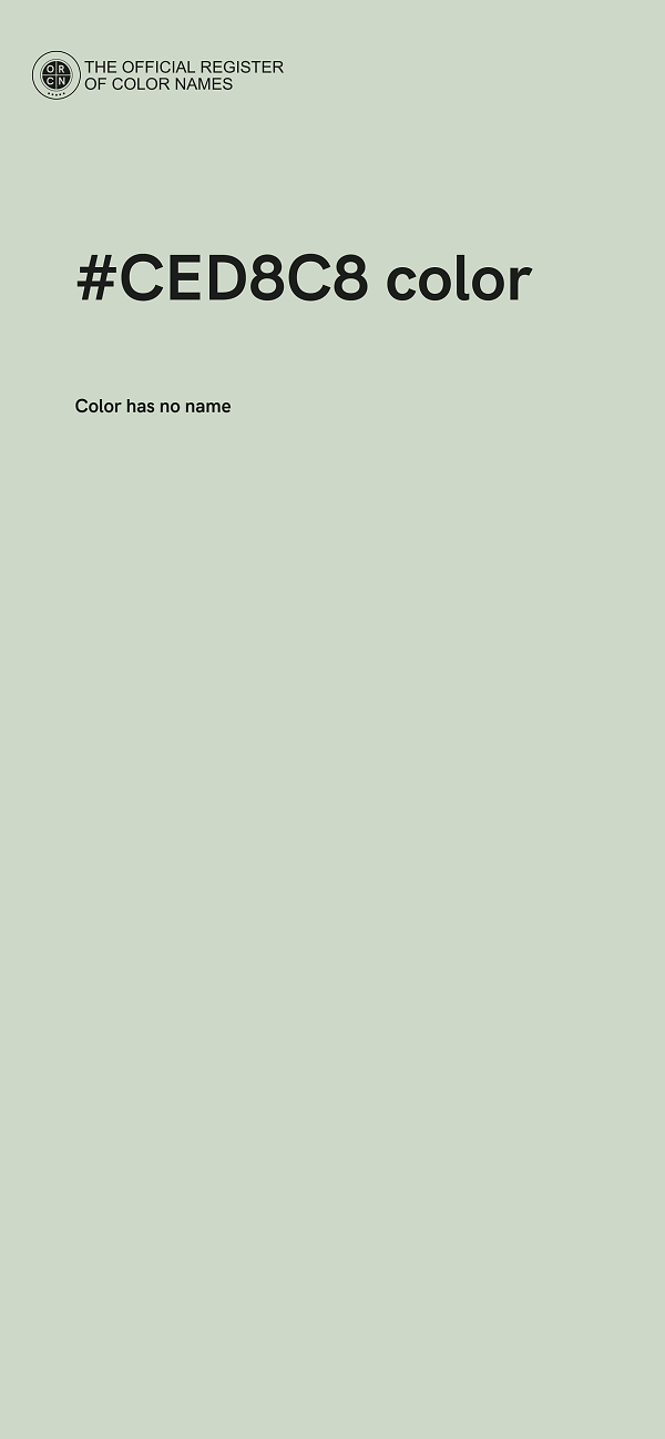 #CED8C8 color image