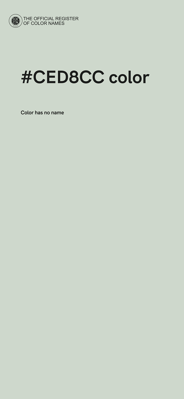 #CED8CC color image