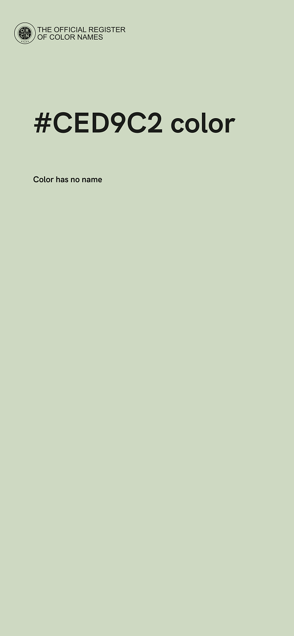#CED9C2 color image