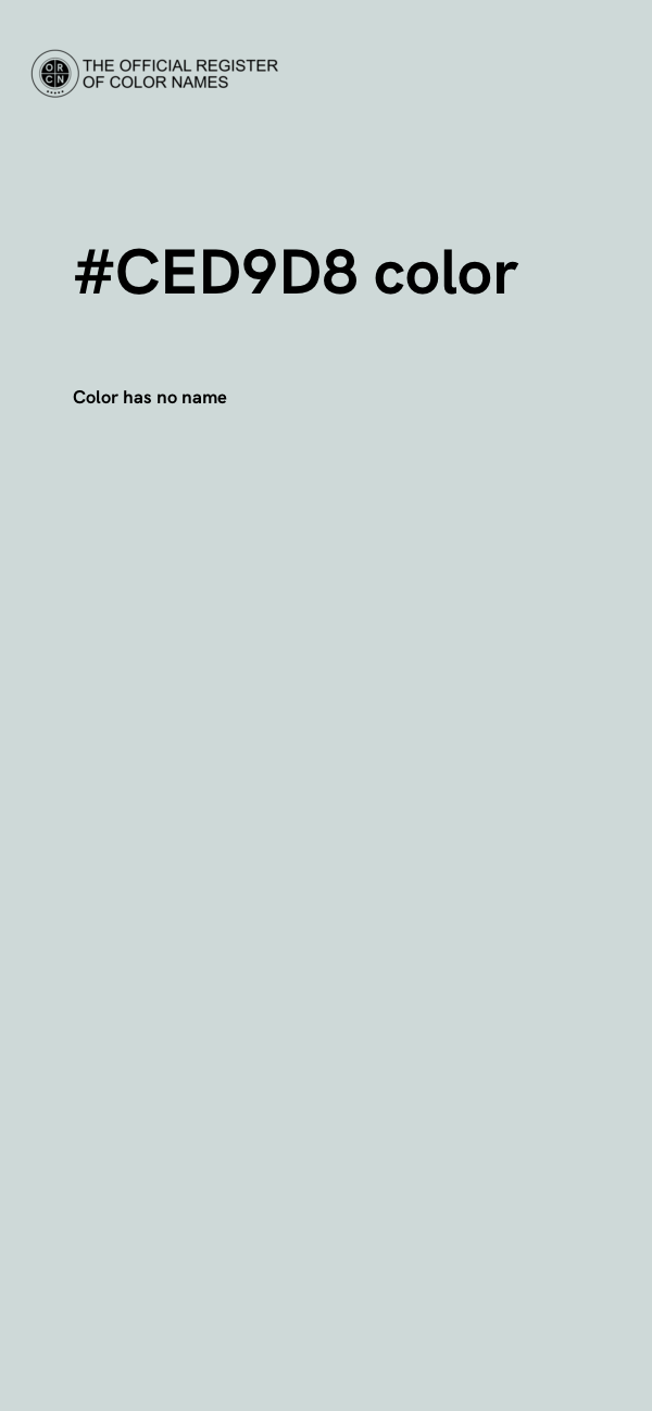 #CED9D8 color image