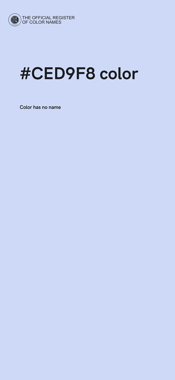 #CED9F8 color image