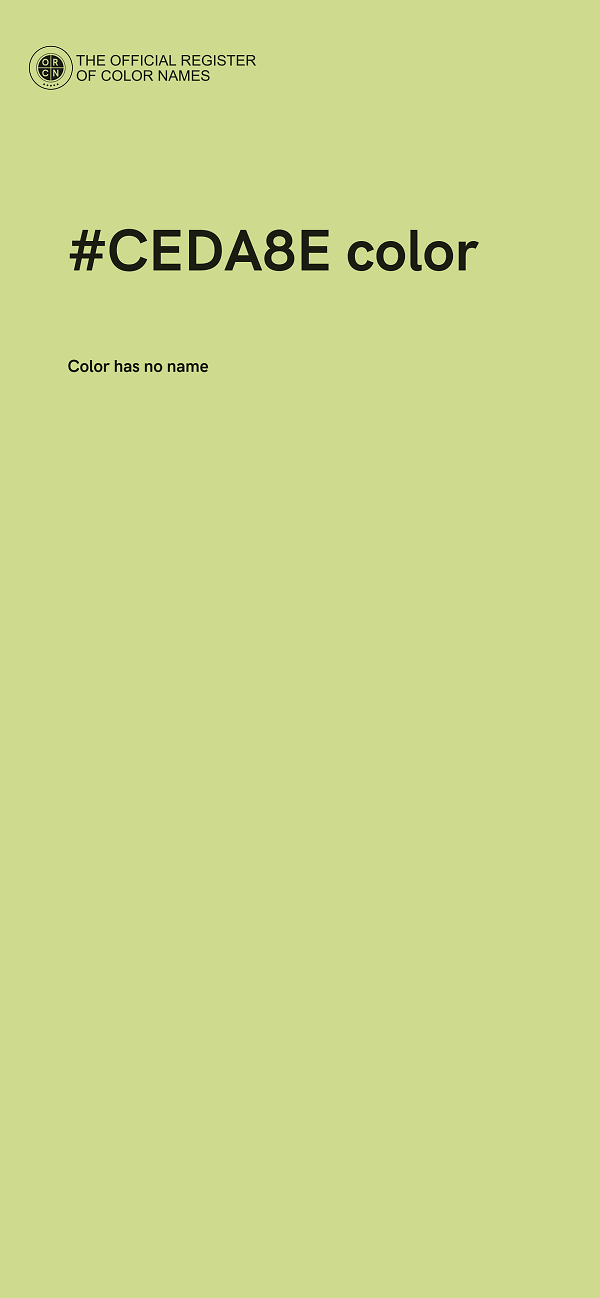 #CEDA8E color image