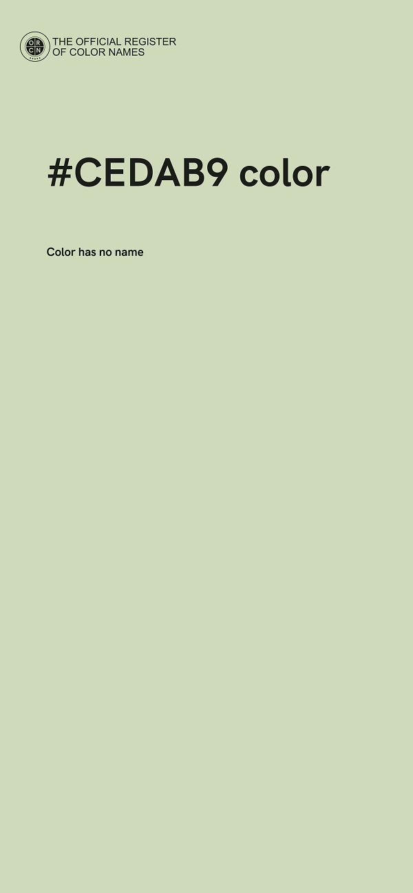 #CEDAB9 color image