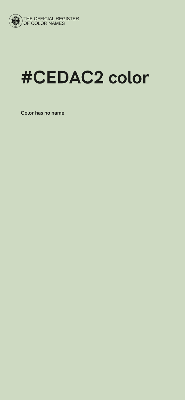 #CEDAC2 color image