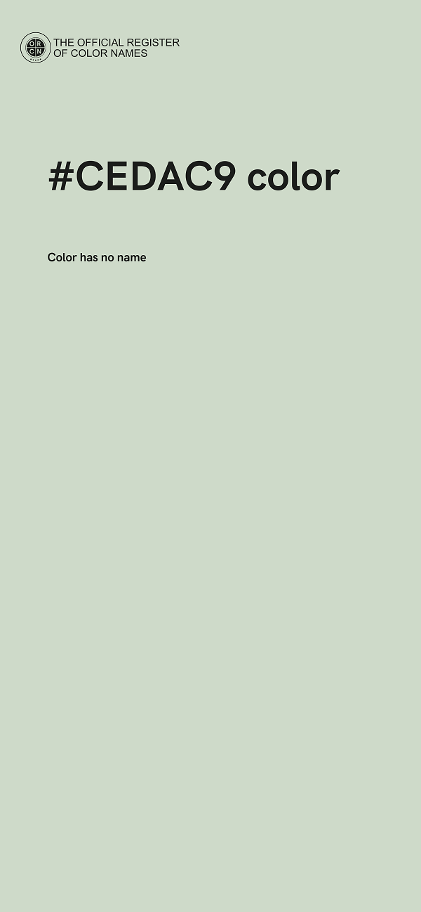 #CEDAC9 color image