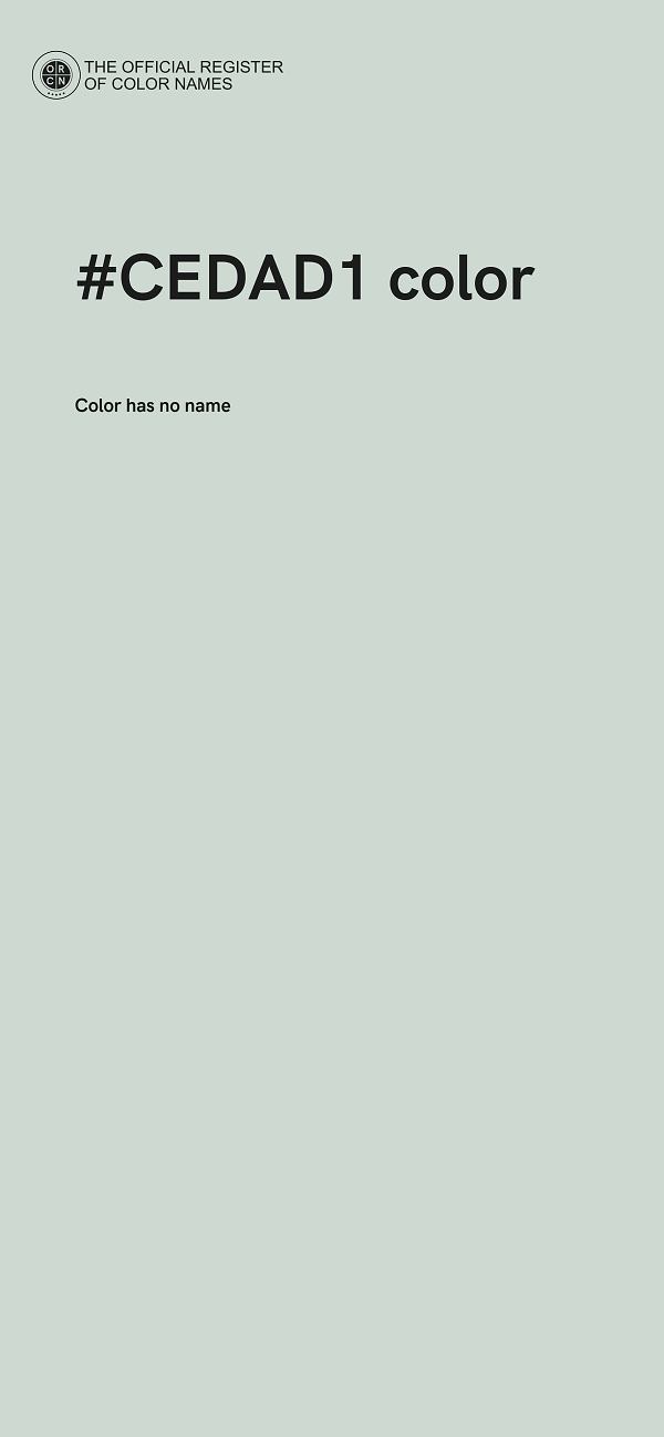 #CEDAD1 color image