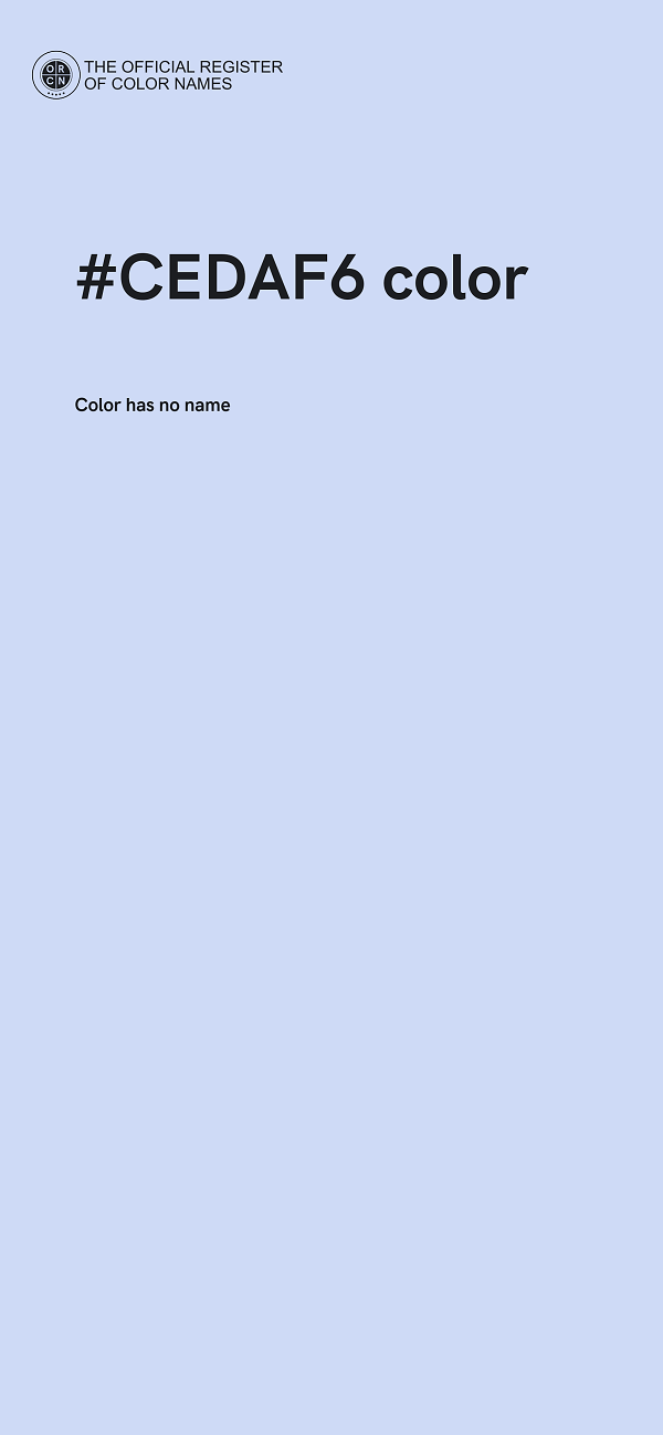 #CEDAF6 color image