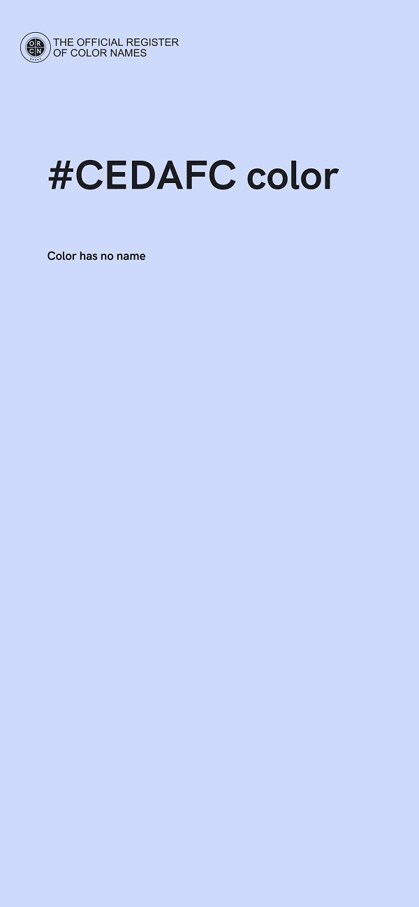 #CEDAFC color image