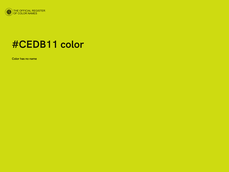 #CEDB11 color image