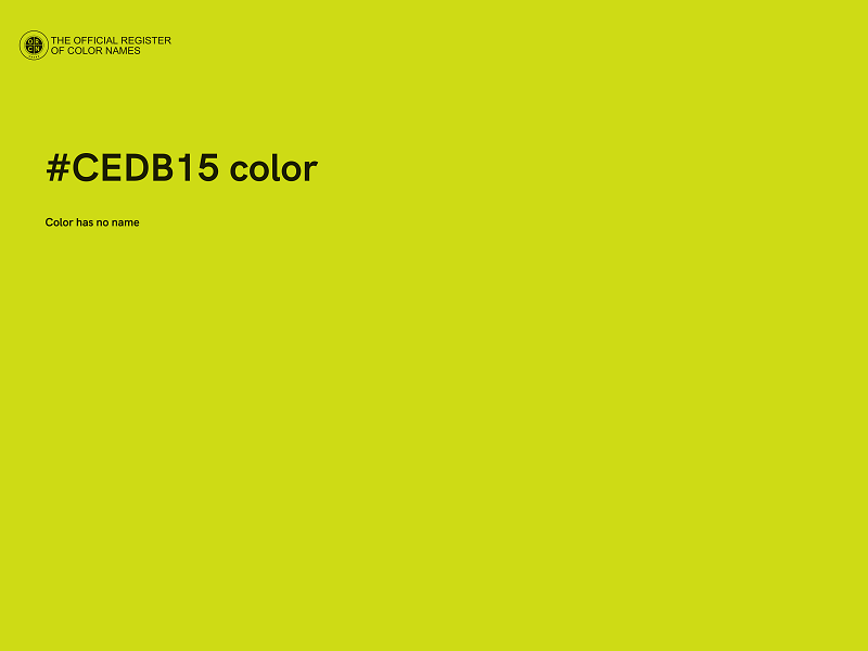 #CEDB15 color image