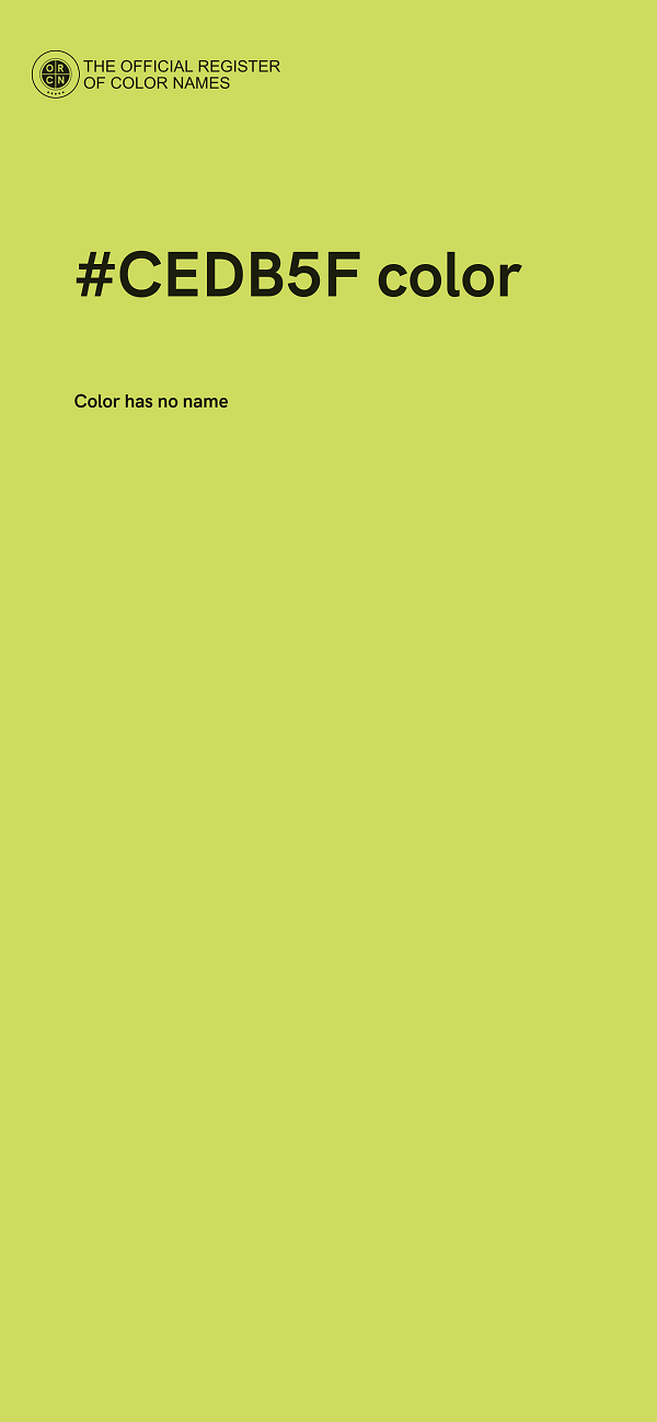 #CEDB5F color image