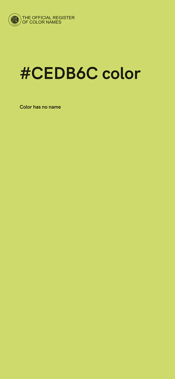#CEDB6C color image
