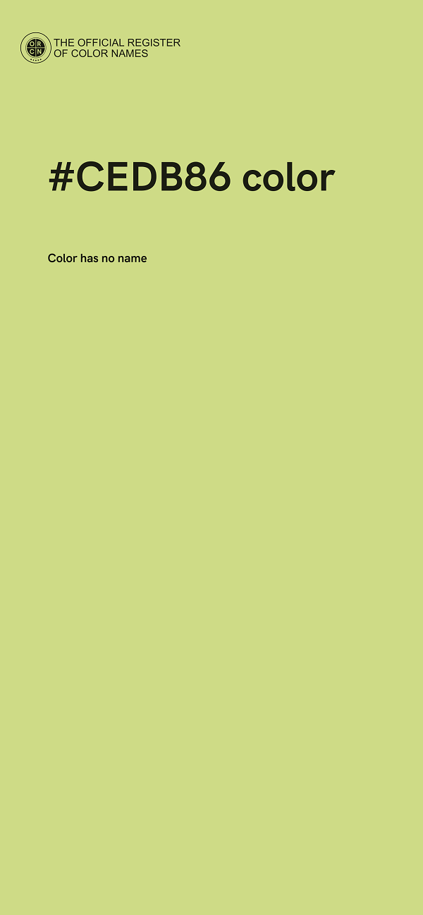 #CEDB86 color image