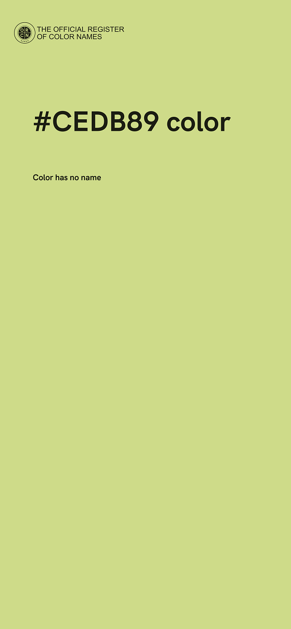 #CEDB89 color image