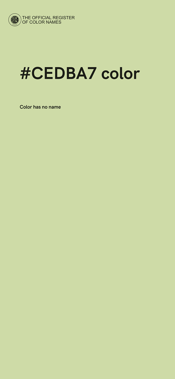 #CEDBA7 color image