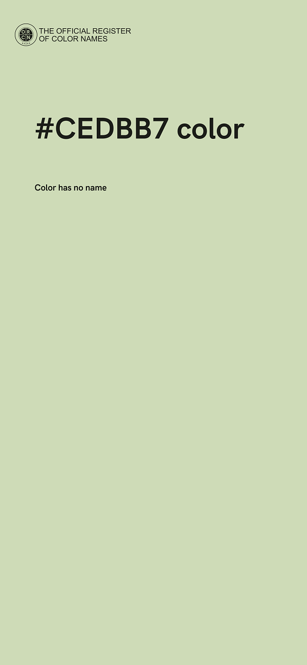 #CEDBB7 color image