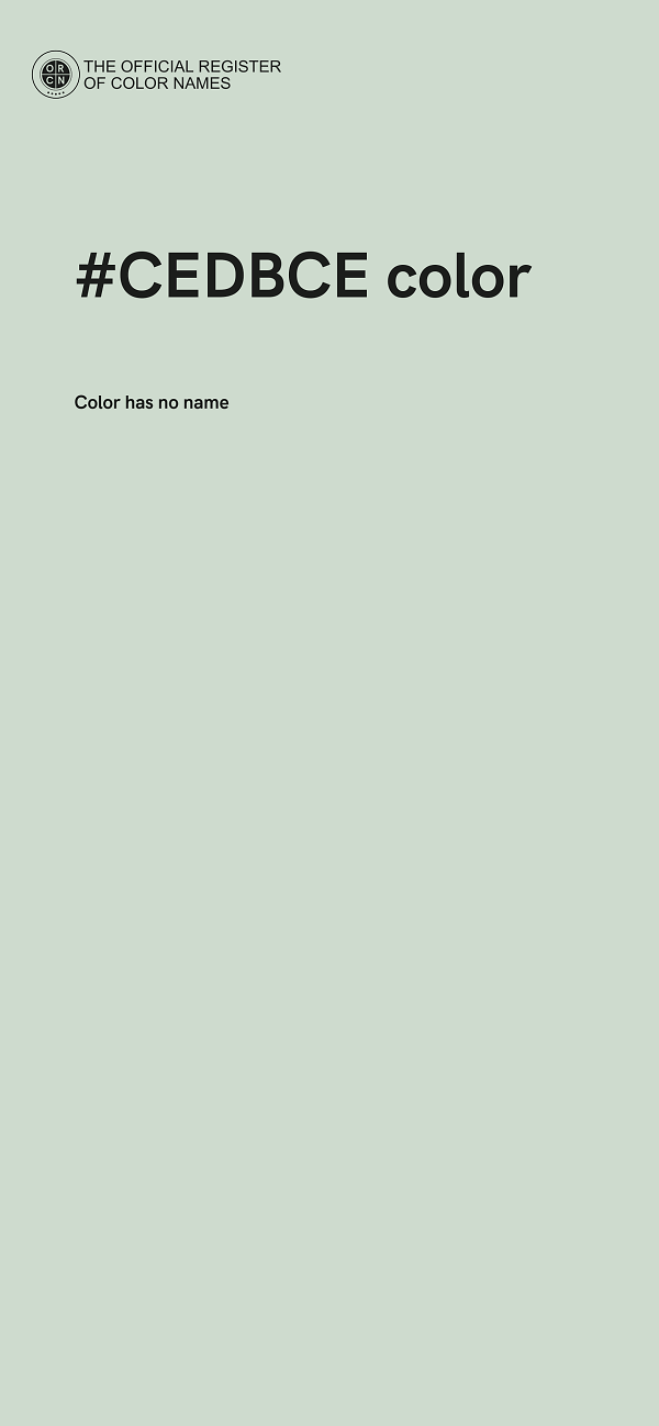 #CEDBCE color image