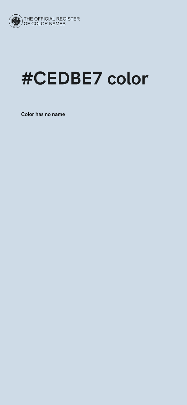 #CEDBE7 color image