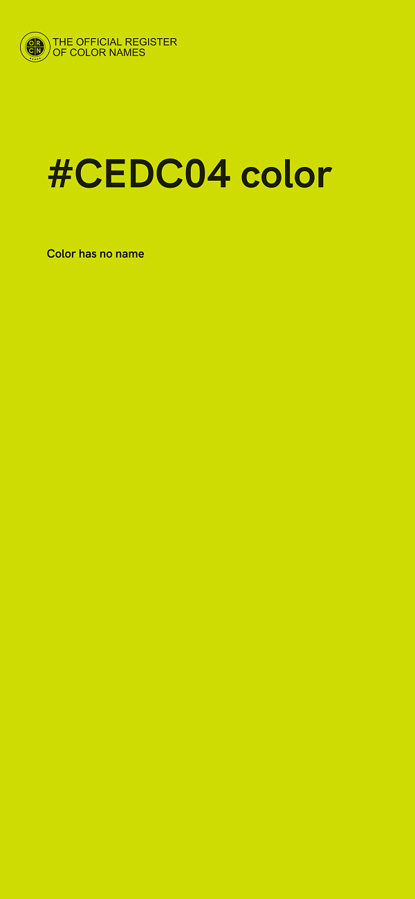 #CEDC04 color image