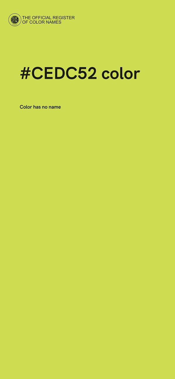 #CEDC52 color image