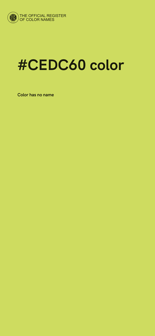 #CEDC60 color image
