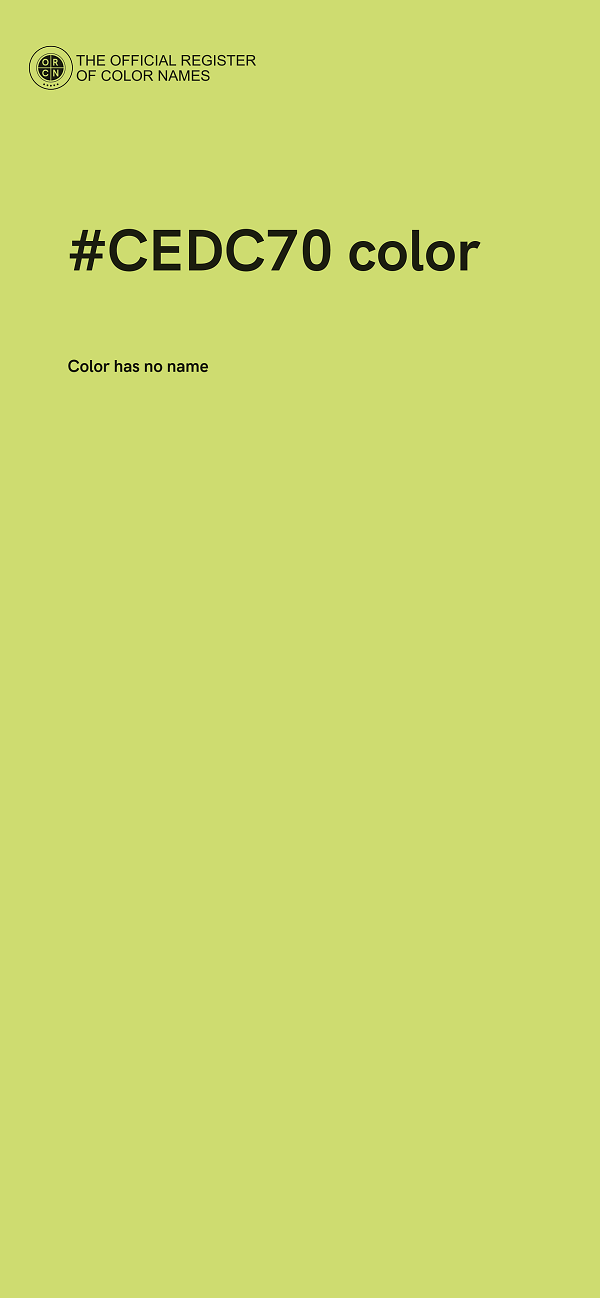 #CEDC70 color image