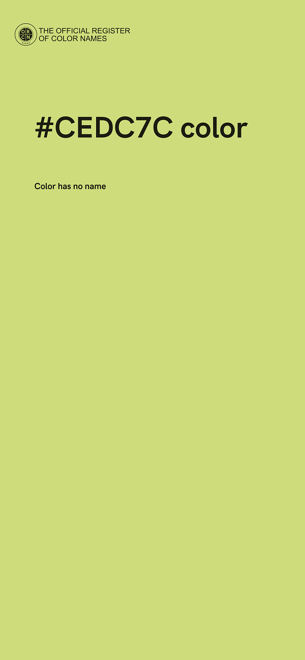 #CEDC7C color image
