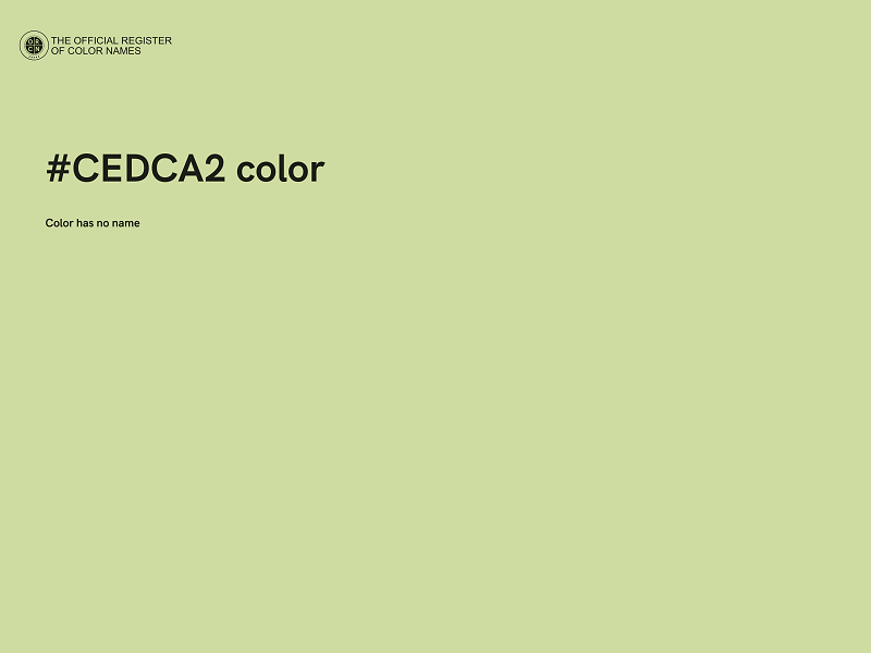 #CEDCA2 color image