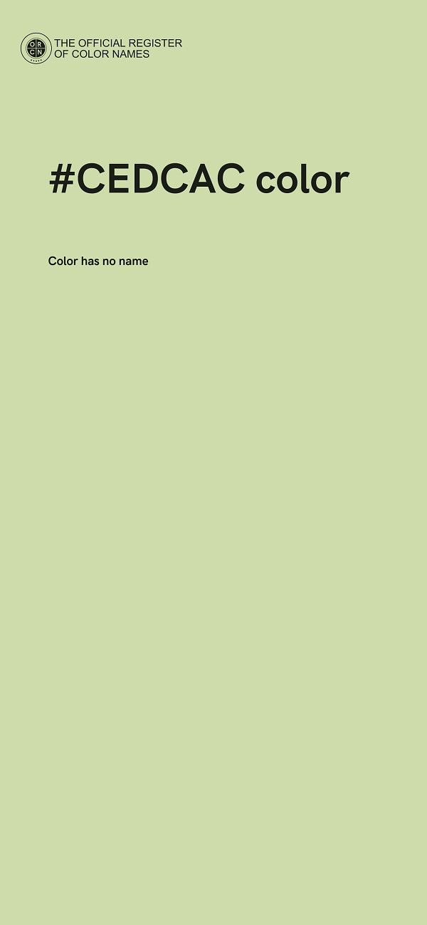 #CEDCAC color image
