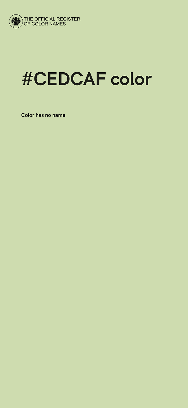 #CEDCAF color image