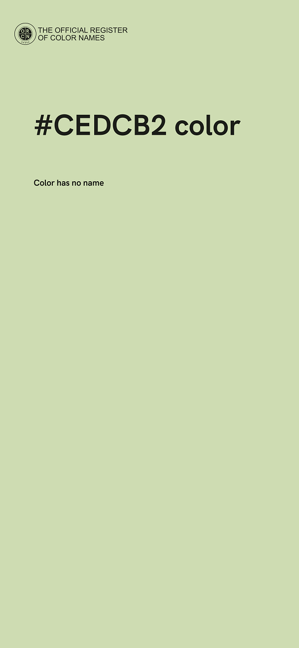 #CEDCB2 color image