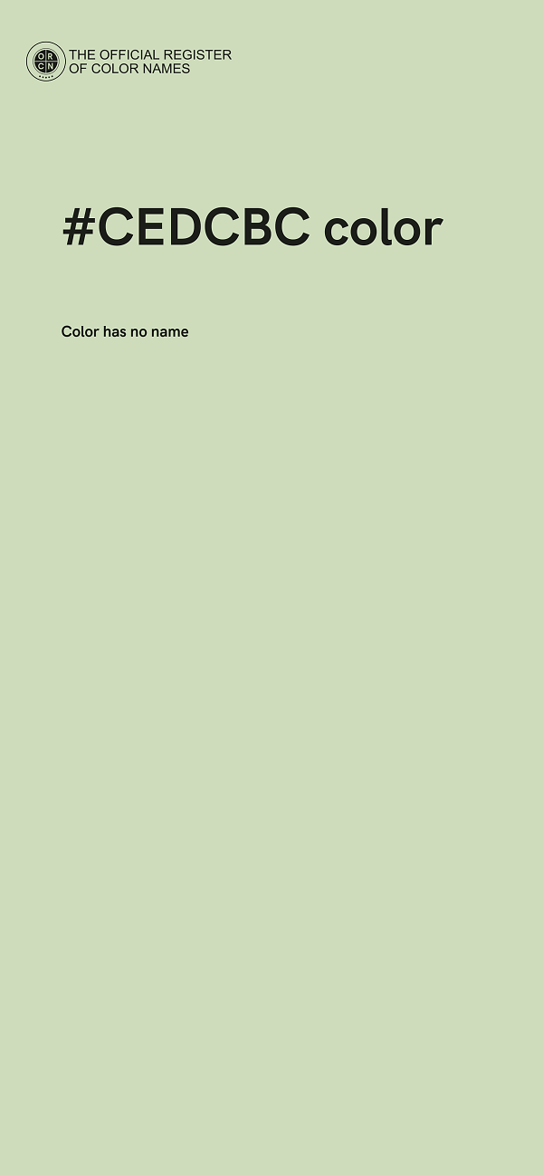 #CEDCBC color image