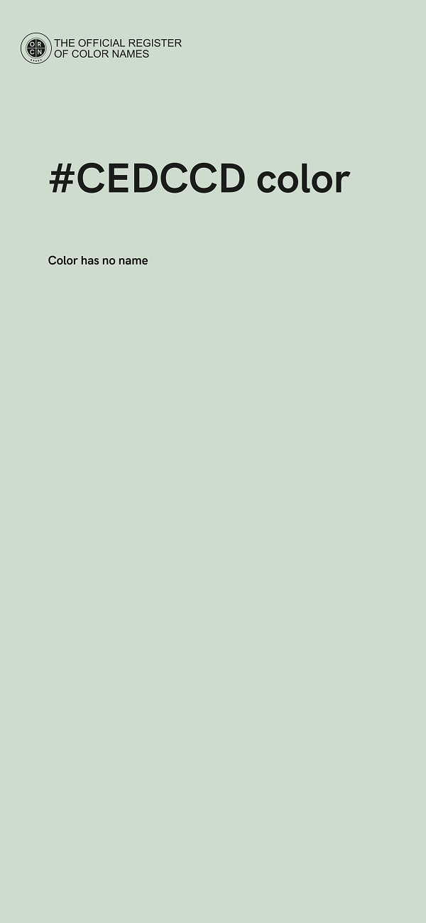 #CEDCCD color image