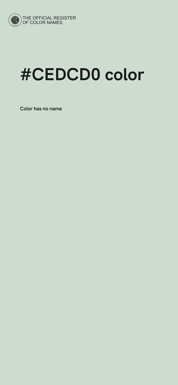 #CEDCD0 color image