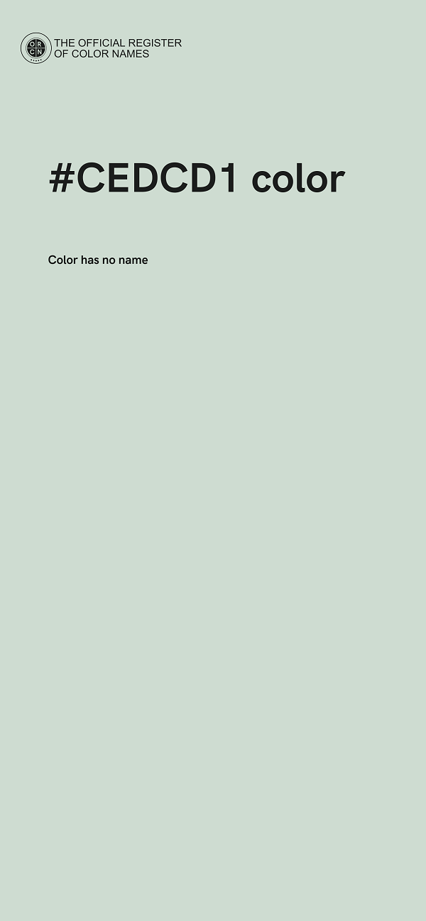 #CEDCD1 color image