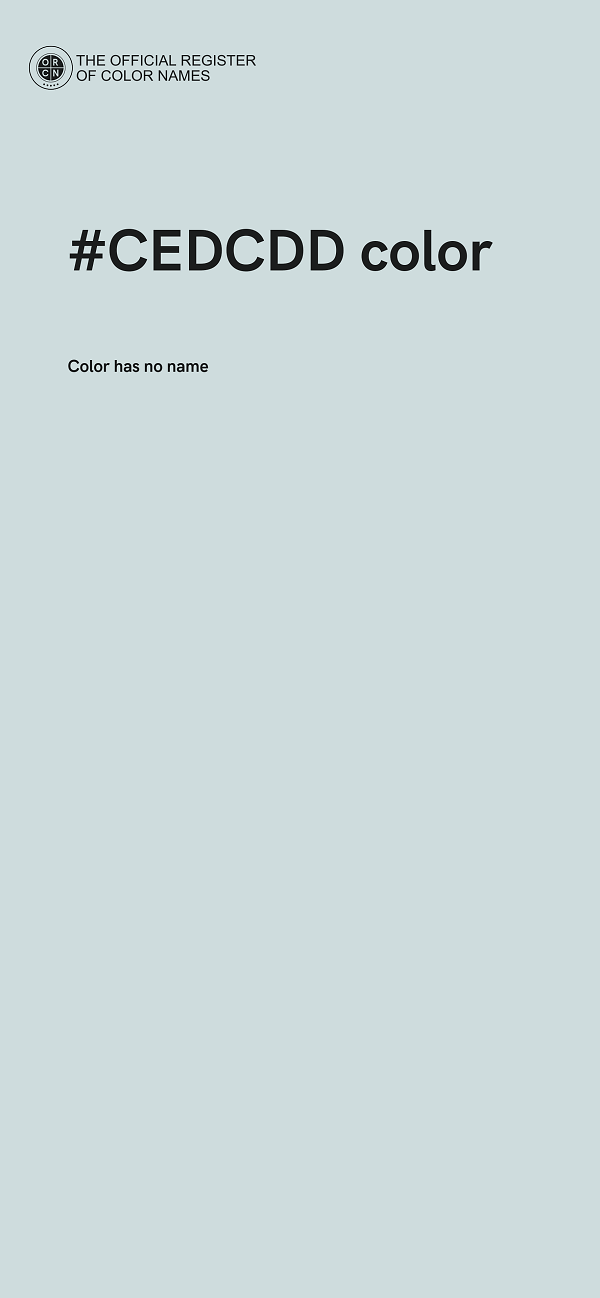 #CEDCDD color image