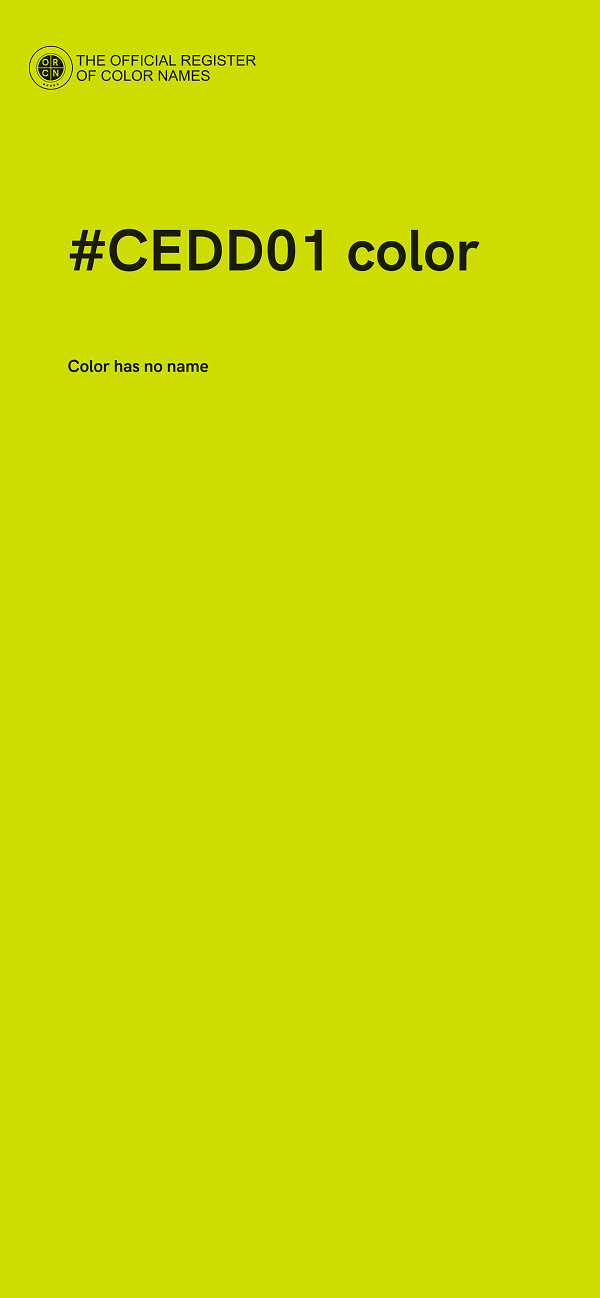 #CEDD01 color image