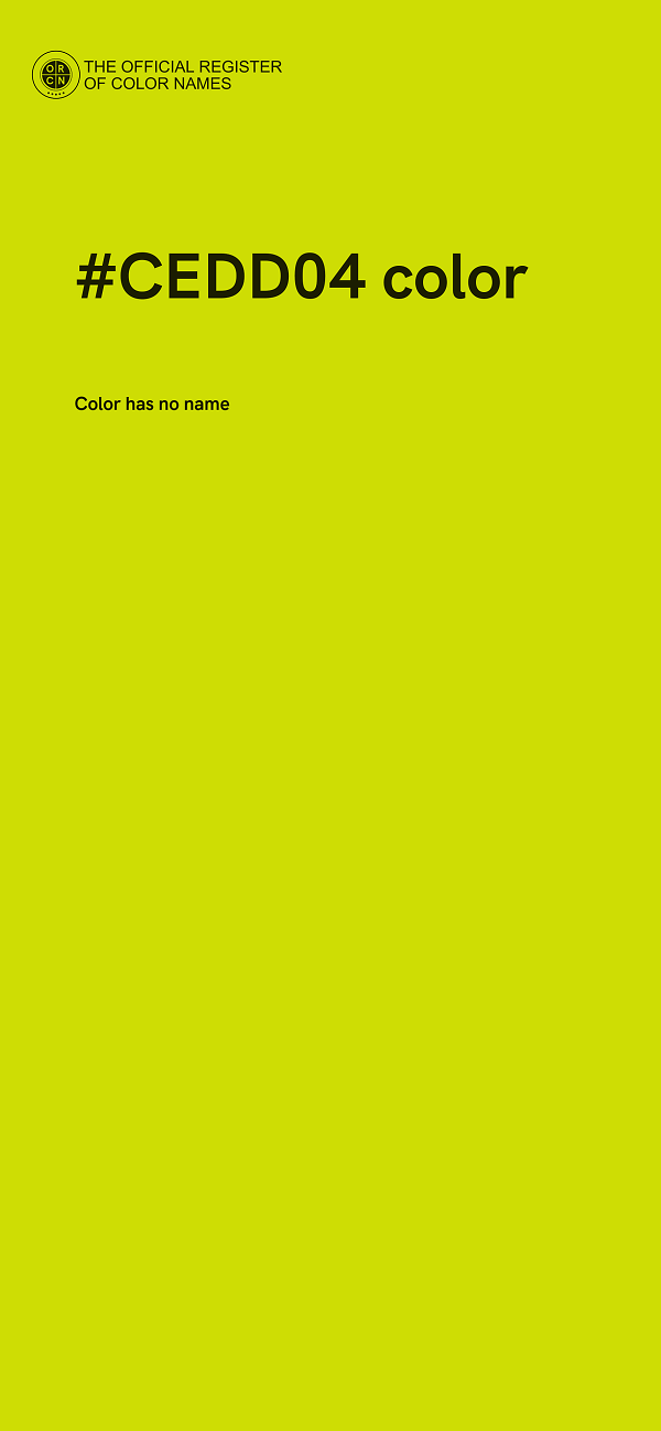 #CEDD04 color image