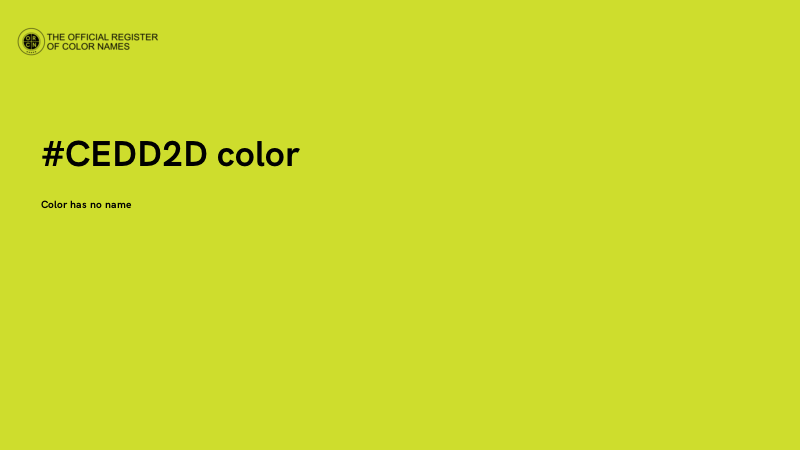 #CEDD2D color image
