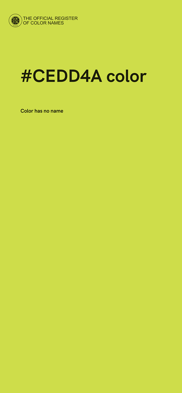 #CEDD4A color image
