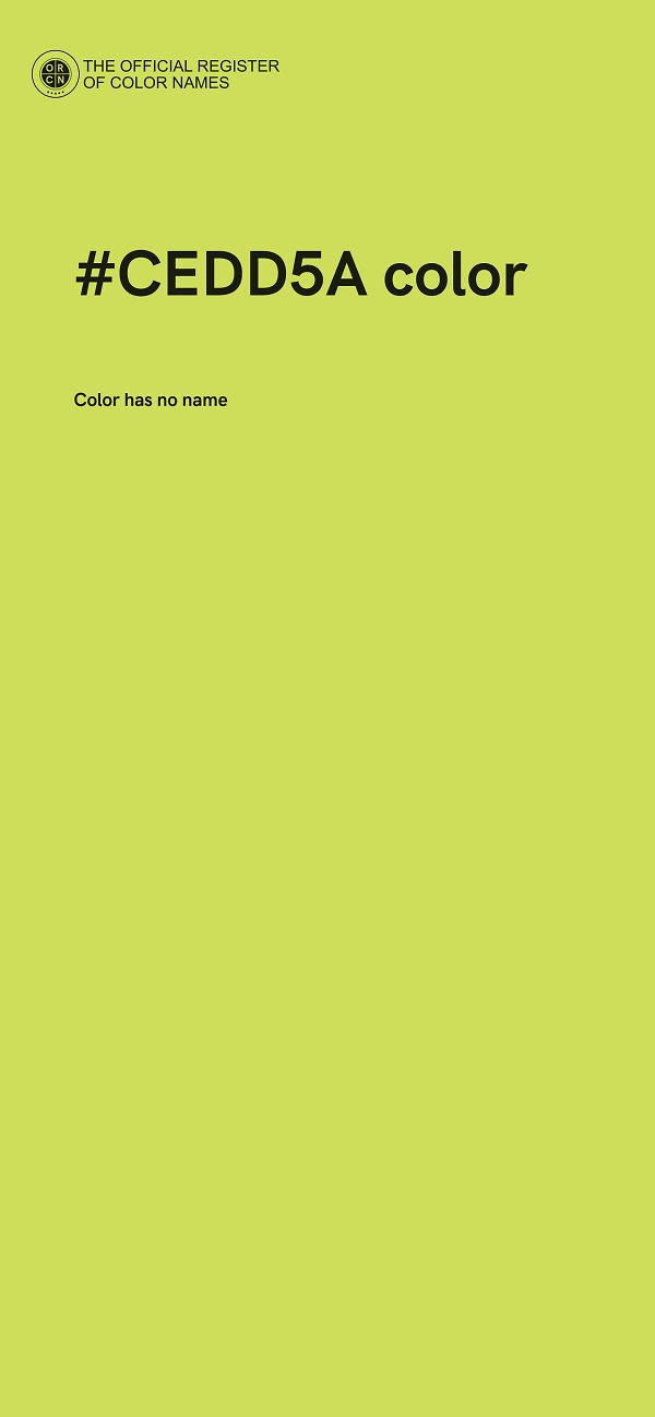 #CEDD5A color image