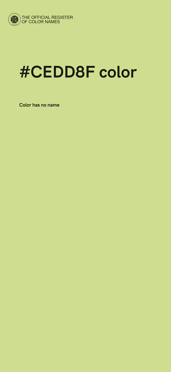 #CEDD8F color image