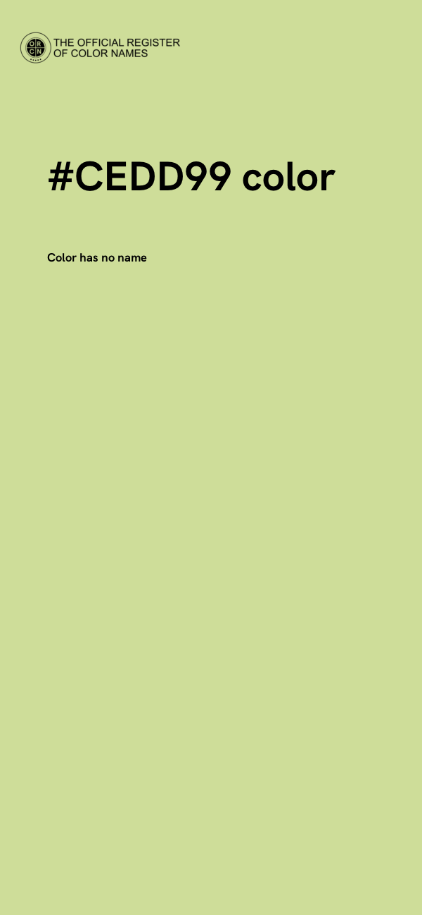 #CEDD99 color image