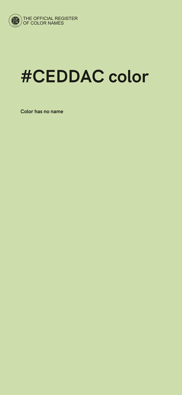 #CEDDAC color image