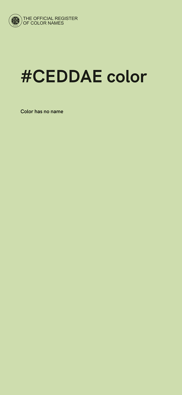 #CEDDAE color image