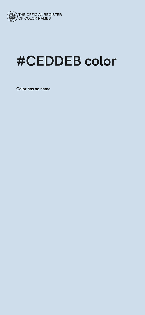 #CEDDEB color image