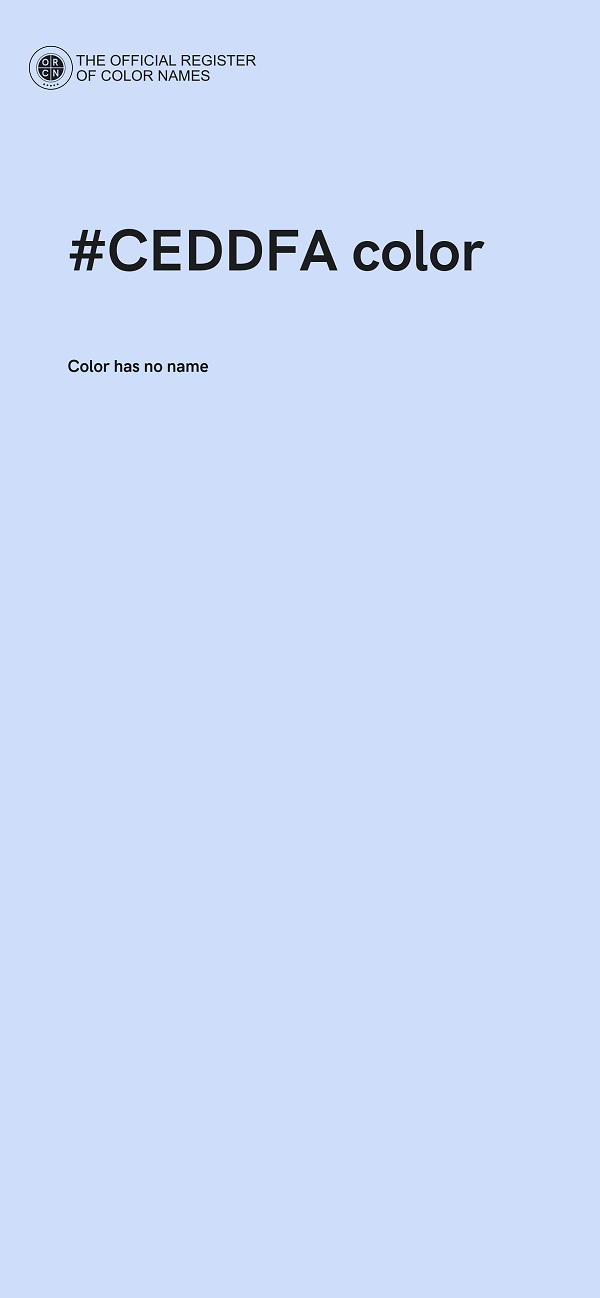 #CEDDFA color image